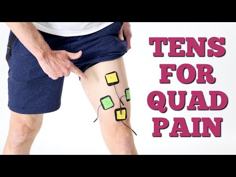 Quads Electrode Pad Placement  EMS/TENS Electrodes Placement Quadriceps