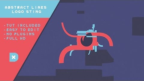 After Effects Template: Abstract Lines Logo Reveal