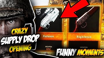 BIGGEST SUPPLY DROP EVER - COD WW2 FUNNY MOMENTS (FUNNY GLITCHES, EPIC CLUTCHES)