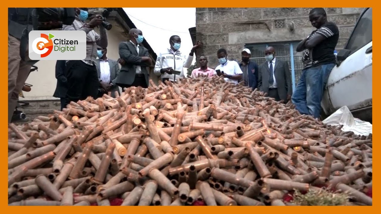 Nakuru: Police arrest a scrap metal dealer with thousands of spent bullet cartridges