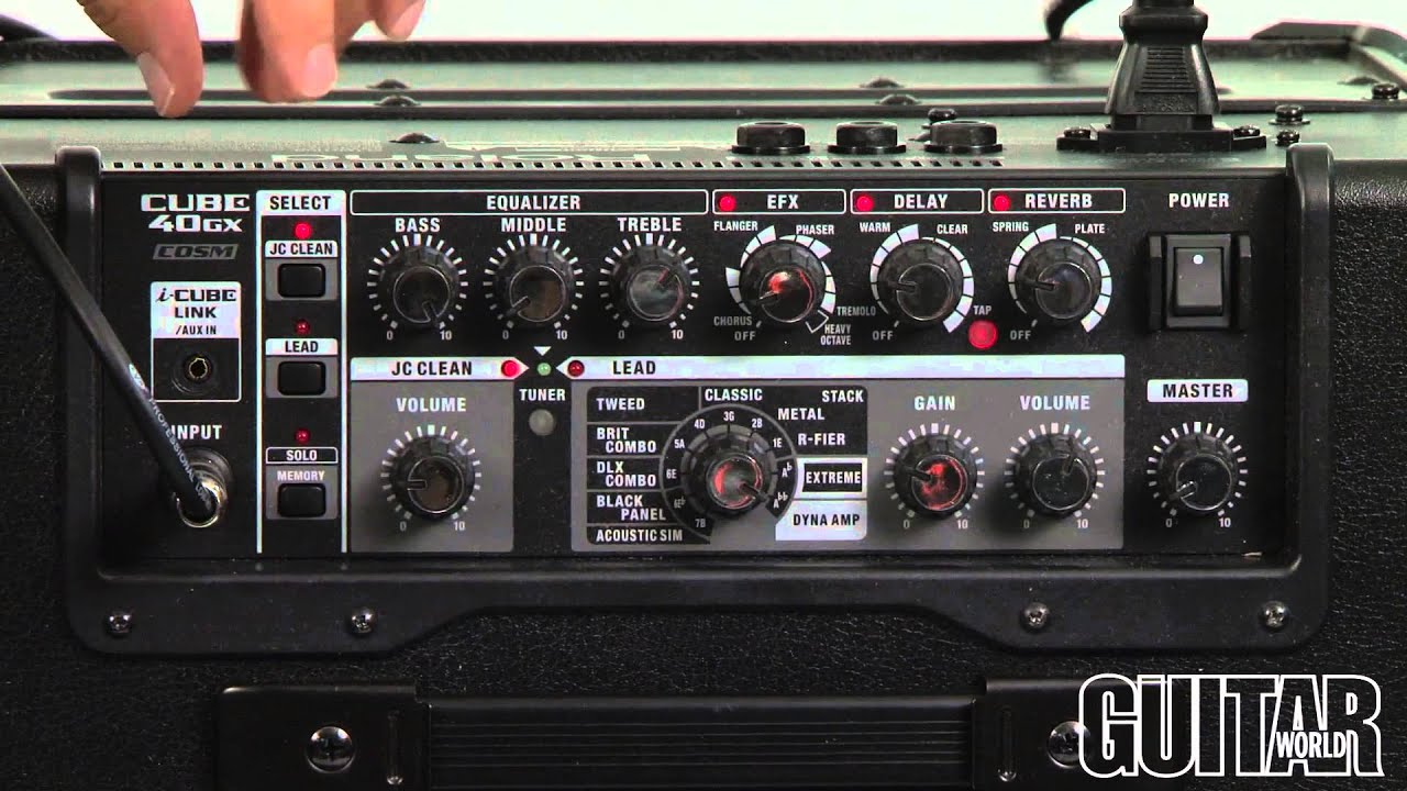 Roland Cube 40gx Amplifier Youtube