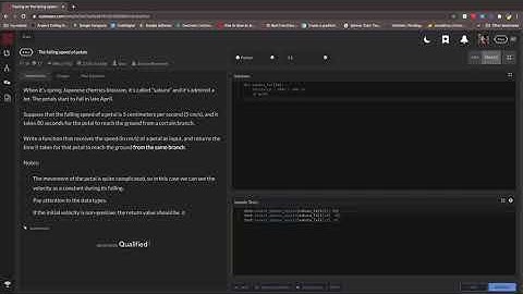 Python - The falling Speed Of petals - CodeWars Solution