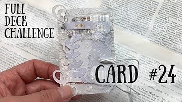 Colourless Altered Playing card | Card #24 | Full Deck Challenge 🦋 Shanouki 🦋🖌🖍