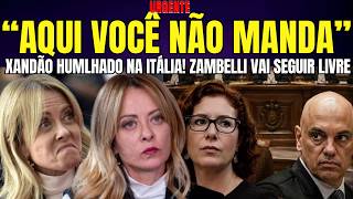 URGENTE PRESIDENTE DO STF NA ITÁLIA REAFIRMA INOCÊNCIA DE ZAMBELLI HUMLHA XANDÃO E ABRE CRISE INSANA