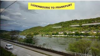 THE MOST BEAUTIFUL TRAIN RIDE | LUXEMBOURG TO FRANKFURT + FRANKFURT TO TIRANA FLIGHT