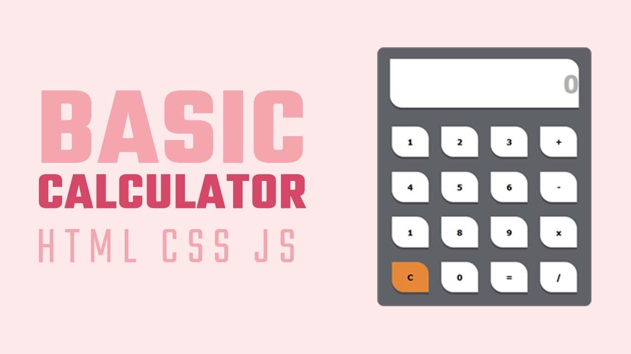 Calculator with JavaScript HTML CSS - YouTube