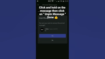 How to Unpin a message in Discord Mobile #roduz #discord #howto #how #unpin #message #mobile