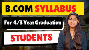 Bcom Syllabus For 4 Year Graduation Students | Bcom New Syllabus 2023-24 | WB College Syllabus |