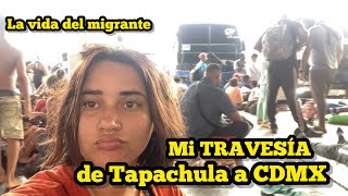 Mi TRAVESÍA de Tapachula a CDMX.Esto pasamos los cubanos