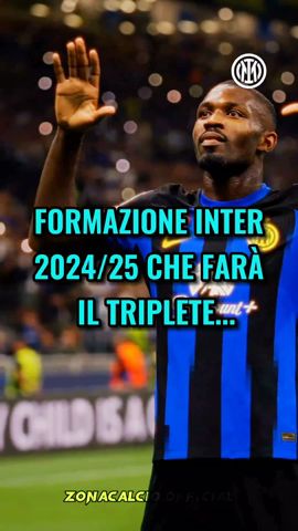 Formazione Inter 2024/25 che farà il Triplete...😈🔵⚫ #calcio #shorts