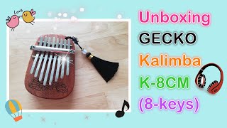 Unboxing GECKO 8 keys kalimba K-8CM | Mini kalimba 迷你拇指琴