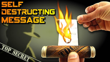 SELF-DESTRUCTING MESSAGE - Amazing Invention | Creative Minds