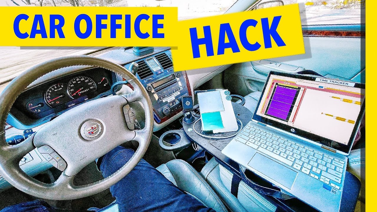 How to work from YOUR CAR! 🚘 MY MOBILE OFFICE! 