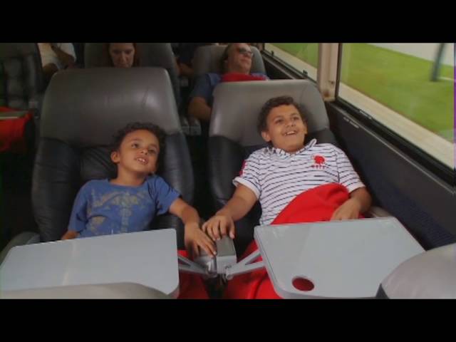 Inside RedCoach bus - YouTube