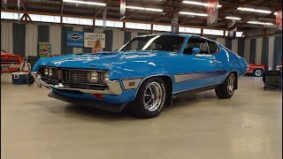 1971 Ford Torino GT in Grabber Blue & Engine Sound on My Car Story with Lou Costabile