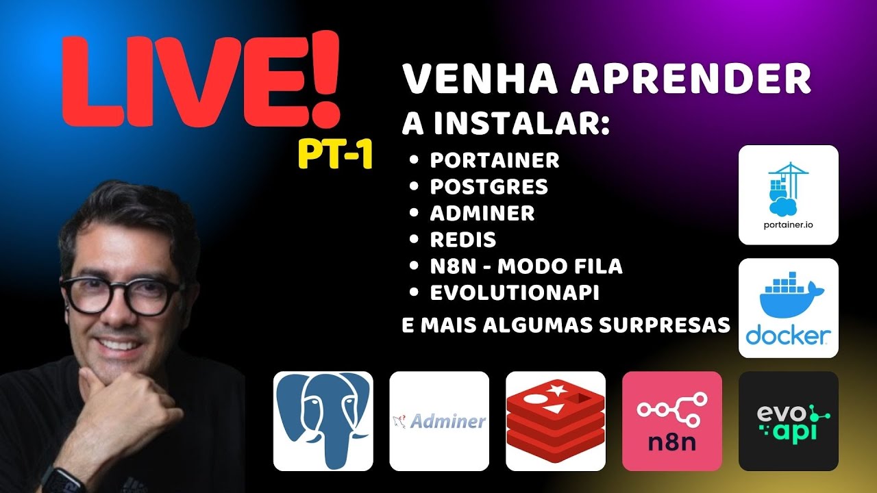 Aprenda a instalar [ portainer - postgres - adminer - redis - n8n modo ...