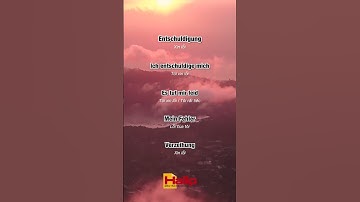 Một Số Cách Nói Xin Lỗi Trong Tiếng Đức | HALLO