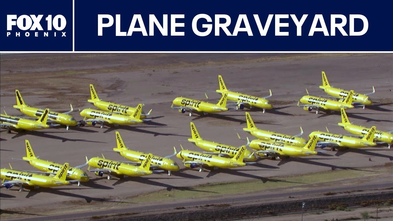 Spirit Airlines' former fleet being stored in Arizona | FOX 10 Phoenix