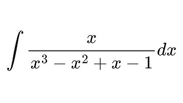 Integral of x/(x^3 - x^2 + x - 1)