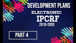 DEVELOPMENT PLANS 2019-2020 / IPCRF PART 4 |Teach.com