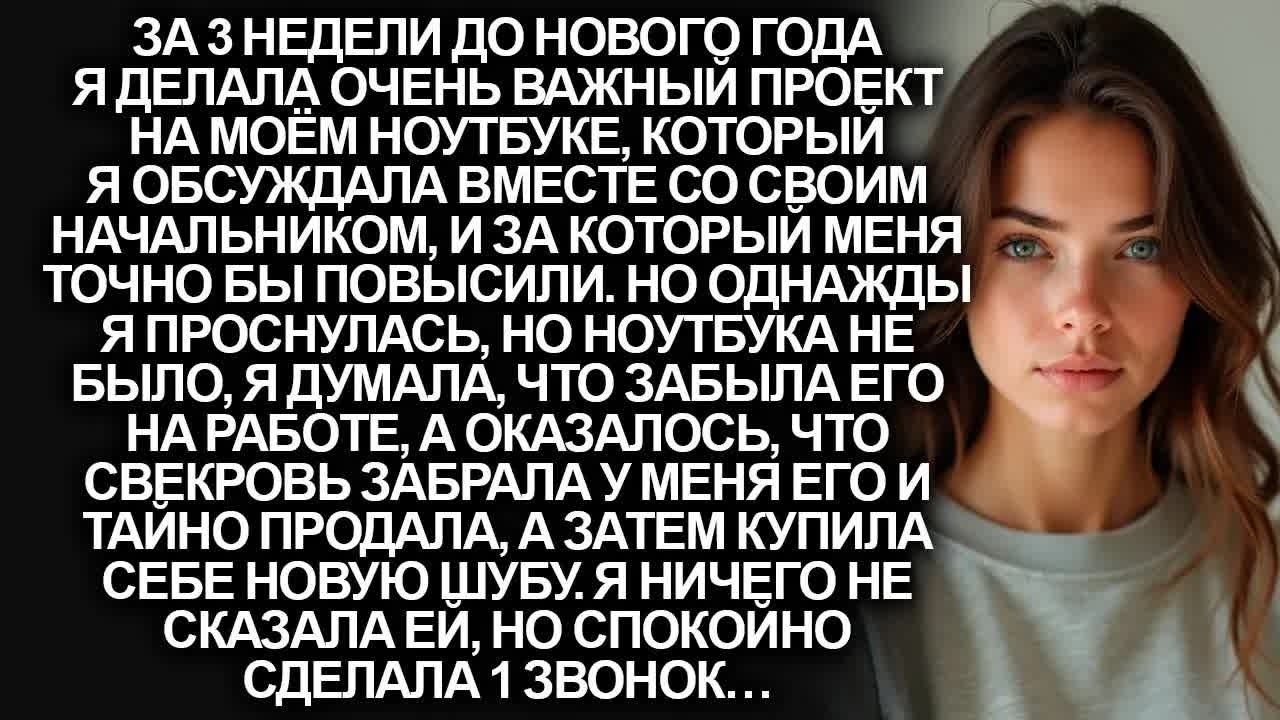 Свекровь украла у меня мой ноутбук, а затем продала и купила на вырученные деньги себе шубу. Тогда я