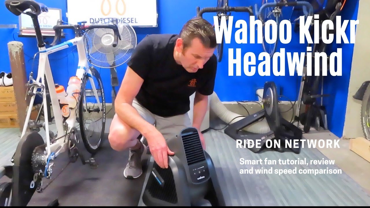 Wahoo Kickr Headwind Fan review with wind speed comparison. 