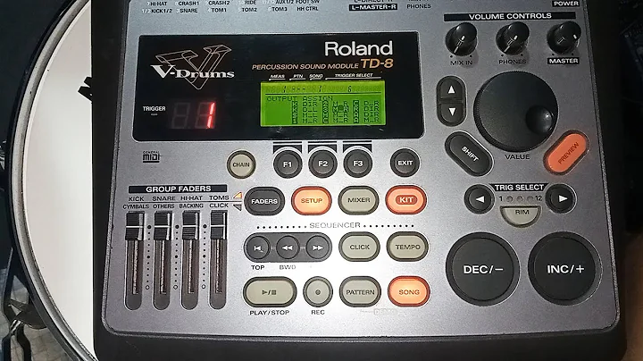 Setup Output Settings Roland TD8