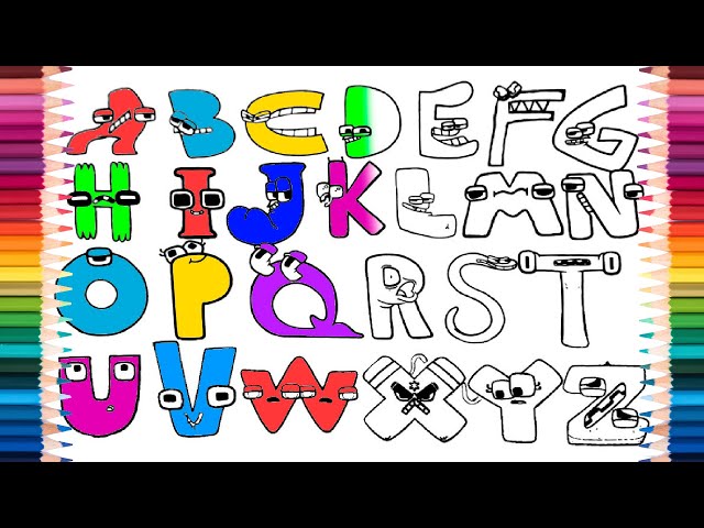 Alphabet Lore Coloring Book: Coloring Book For Have Beautiful Alphabet  Coloring Pages, A TO Z Fun Book For Kids, Boys And Girls Coloring Activity  Books With All Characters by osmurray iqra perrleon