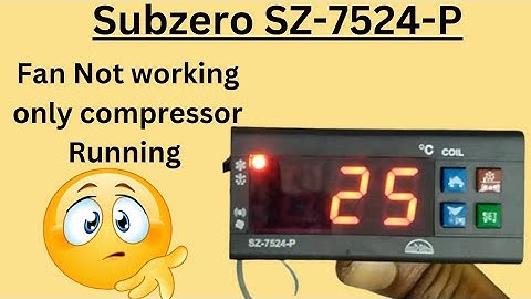 SubZero why Fan not working only compressor Running|Hindi #subzero #Fan #compressor