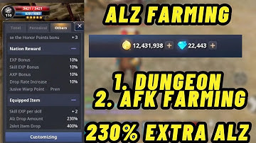 Cabal Infinite Combo Alz Farming