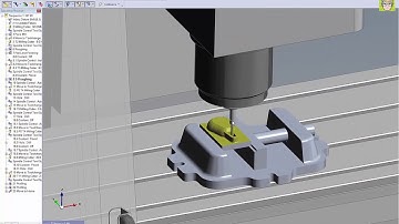 SUFCAM 2016 - MACHINE SIMULATION -SAMPLE3 - 2.5D MILLING WITH SURFACE LIFT LINK