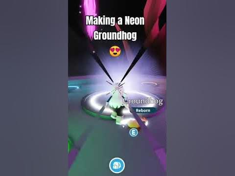 I made a NEON "Groundhog" in Adopt ME! #shorts #neon #roblox #adoptme #