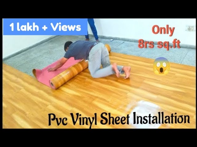 Pvc Vinyl Flooring Installation step by step Complete Process, How to  Install Vinyl Flooring sheet