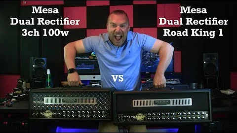 Mesa Dual Rectifier vs Mesa Roadking 1 |High Gain Amp Head Shootout