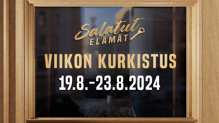 19.8. - 23.8.2024 | Viikon kurkistus | Salatut elämät