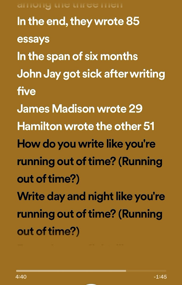 Hamilton wrote the other 51! YouTube