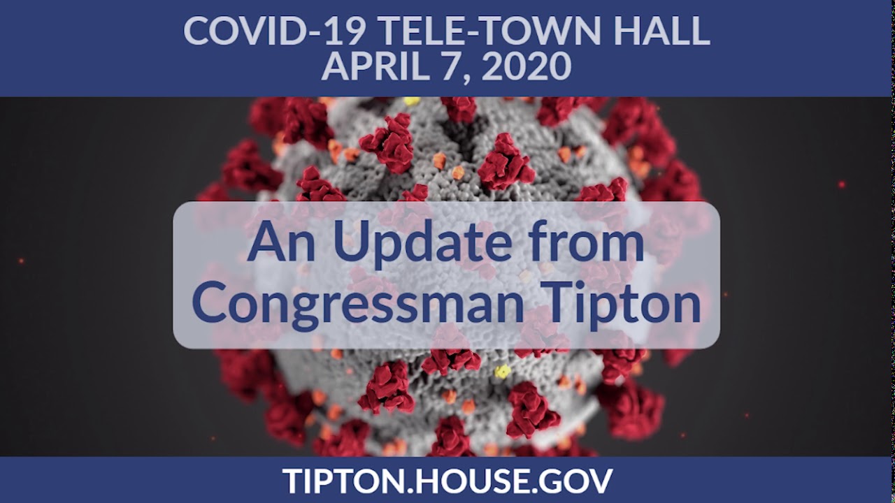Congressman Tipton Hosts a Telephone Town Hall on COVID19 YouTube