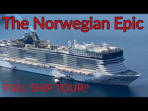 Video: Norwegian Epic Exteriors na Outdoor Decks Tour