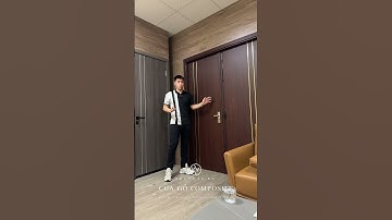 Mẫu cửa 2 cánh gỗ nhựa composite cao cấp