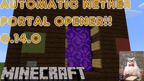 COOL MCPE 0.14.0 REDSTONE CREATIONS || AUTOMARIC NETHER PORTAL IN MCPE 0.14.0