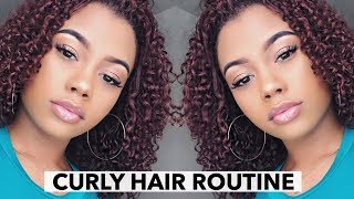 CURLY HAIR ROUTINE 2018 | Domalyssa