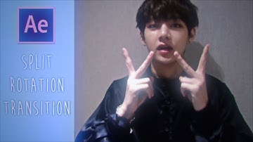 AE - split rotation transition (by hirtae)