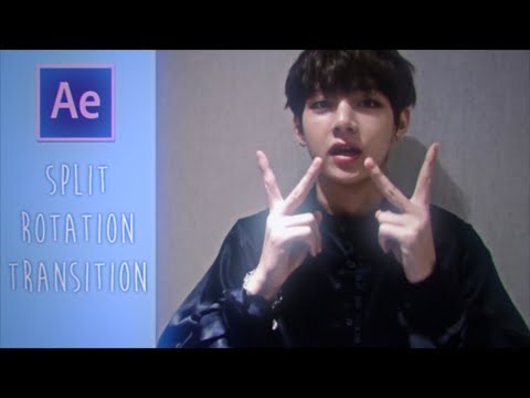AE - split rotation transition (by hirtae)