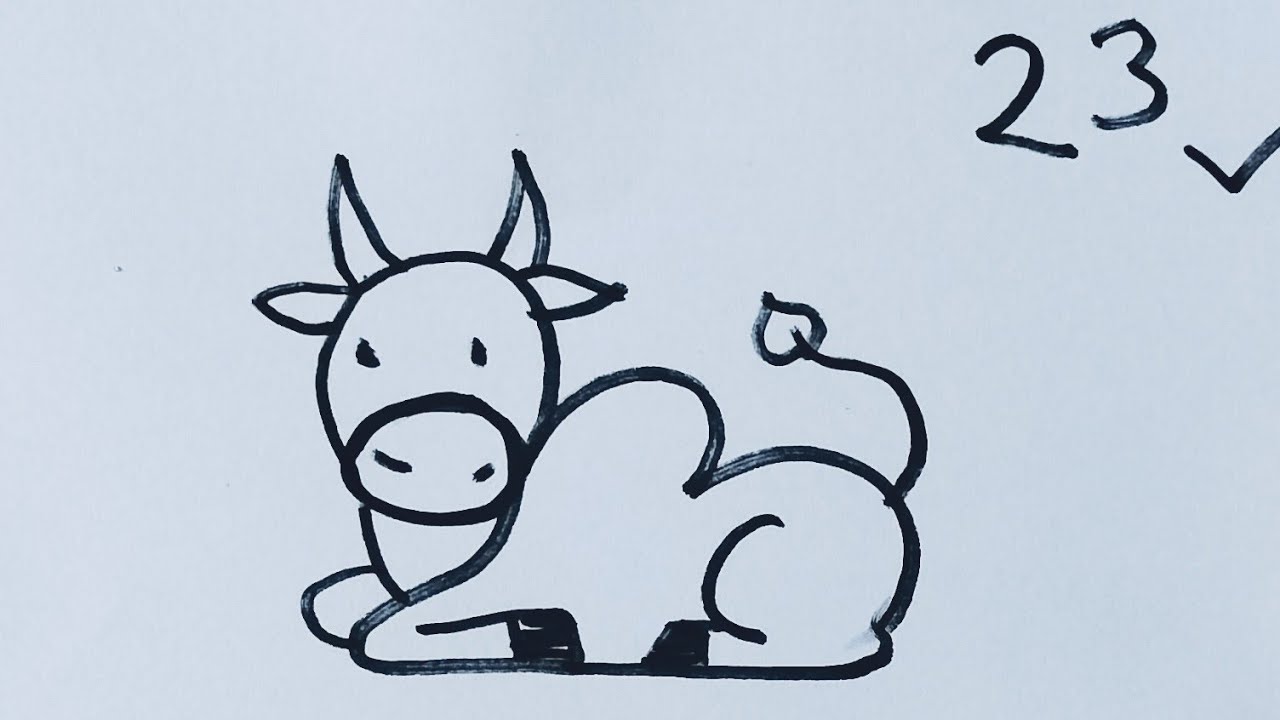 How to draw Nandi/Nanti drawing easy step by step 