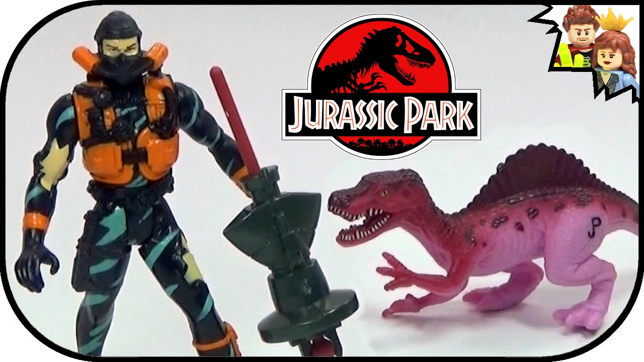 Jurassic Park Spinosaurus VS Marine Patrol Dino Trackers Review