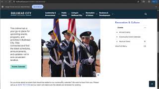 Events Calendar and Annual Events BullheadCityAZ gov Tutorials
