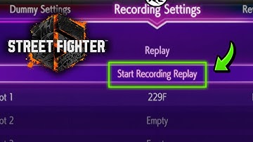 SF6 Training Mode Replay - How to Play Your Recordings in Training Mode Street Fighter 6