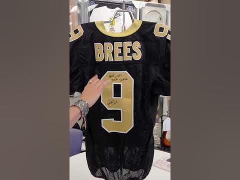 Drew Brees first career playoff win game worn signed 2006 NFC cleats JSA  COA