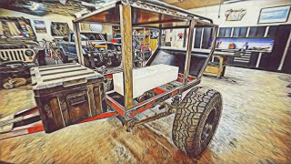 Budget Harbor Freight Off-Road Trailer Build. Episode 2. Making An Overland Trailer On The Cheap.