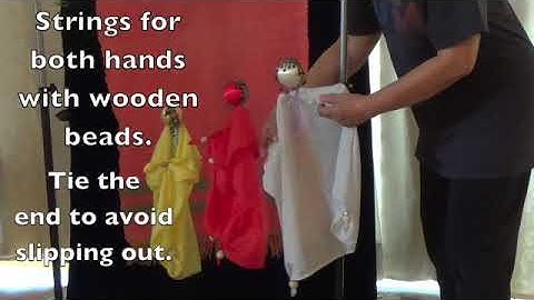 Making and Stringing Three-Scarf Marionettes in One Control by Puppetnettes